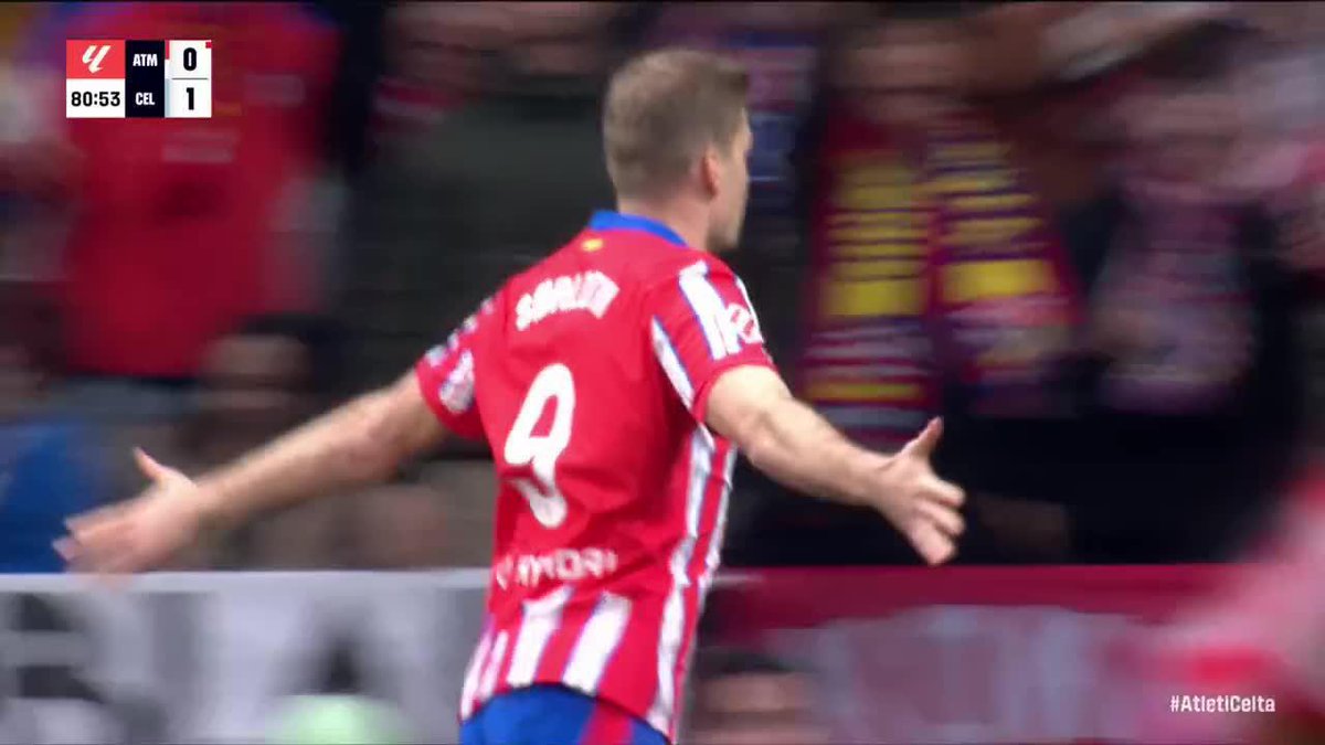 "Atlético Madrid" Porque empató por 1-1 ante el Celta de Vigo por LaLiga. Otro que empezó a perder puntos pelotudos, quieren competir contra Barcelona y Real Madrid y siempre la terminan pecheando los colchoneros hijos de re mil putas.
