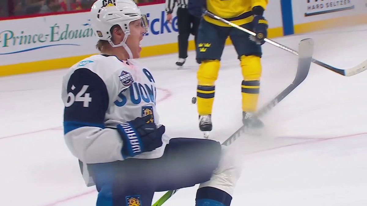 MIKAEL GRANLUND WINS IT FOR FINLAND IN OVERTIME! 🇫🇮🇫🇮🇫🇮 #4Nations