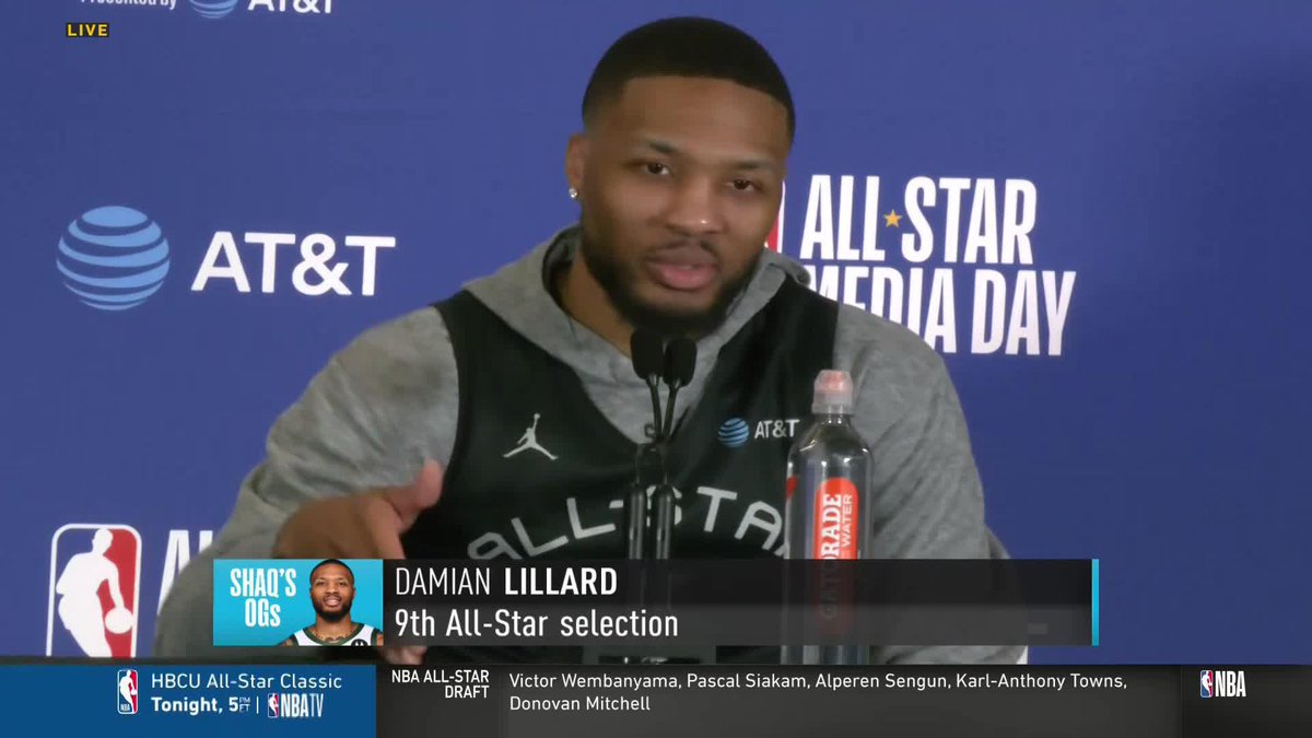 "I don't think I'll ever forget" ❤️ Oakland native Damian Lillard reminisces on going to Warriors games as a kid.