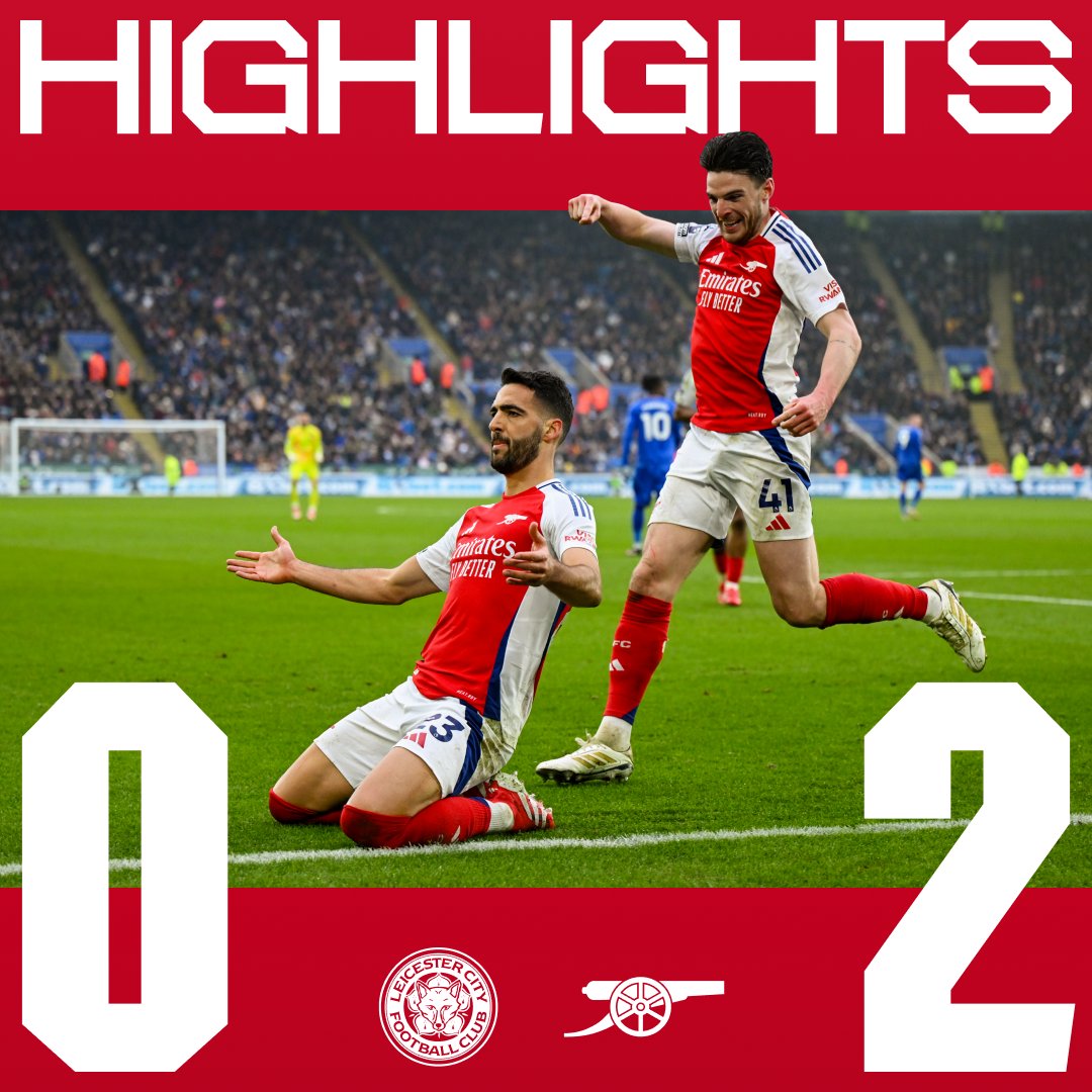Three points in the bag 💼 Watch the highlights of our 2-0 win away at Leicester City 📺