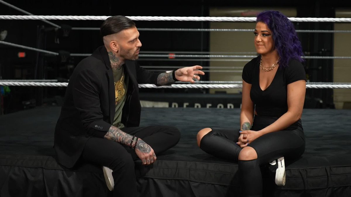 Ahead of tonight's #WWENXT Women's Championship Match, Corey Graves sat down with Bayley for an exclusive interview detailing why this Fatal 4-Way Match means so much to The Role Model. #VengeanceDay