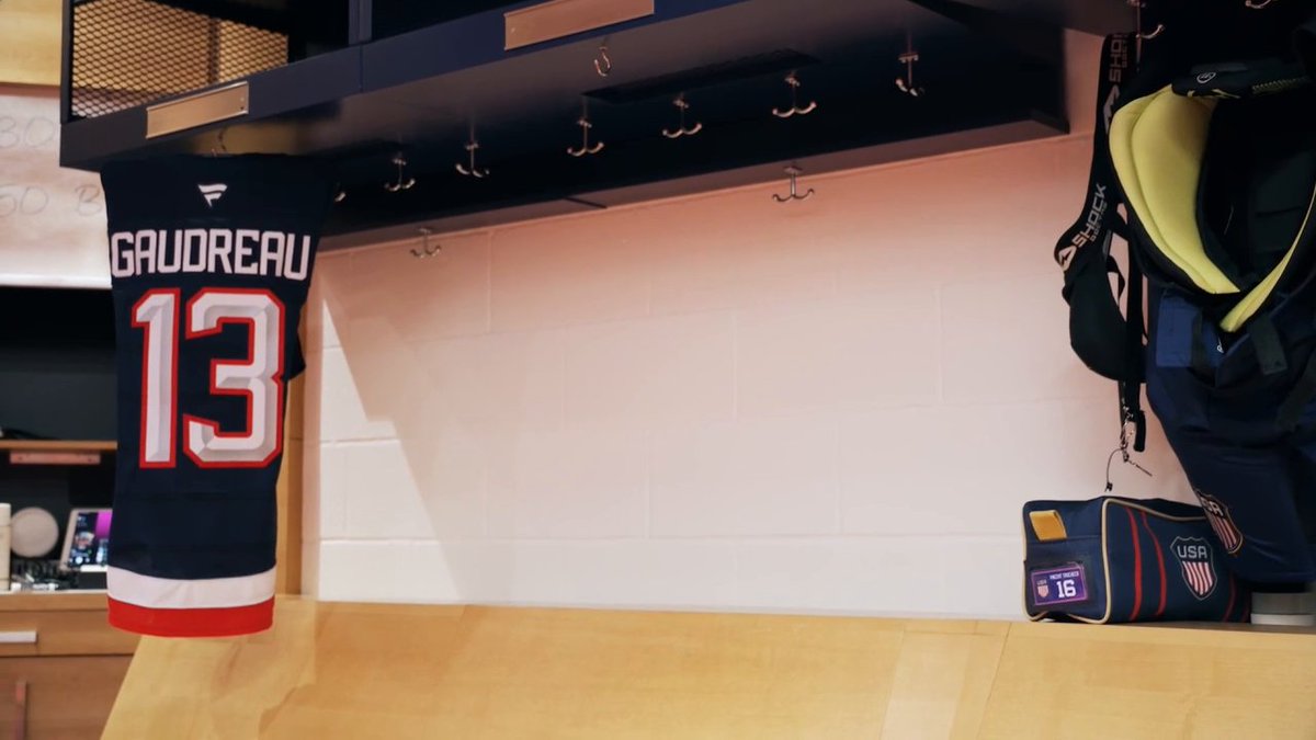 "The whole Gaudreau family is a part of this team." 🇺🇸 Team USA keeps the Gaudreau family in their hearts as they compete in the 4 Nations Face-Off ❤️