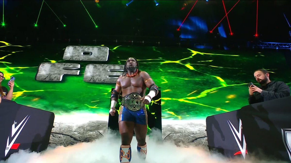 NO BREAD. NO WATER. JUST MEAAAAAAAAT. Oba Femi wwe is here. 😤 #VengeanceDay