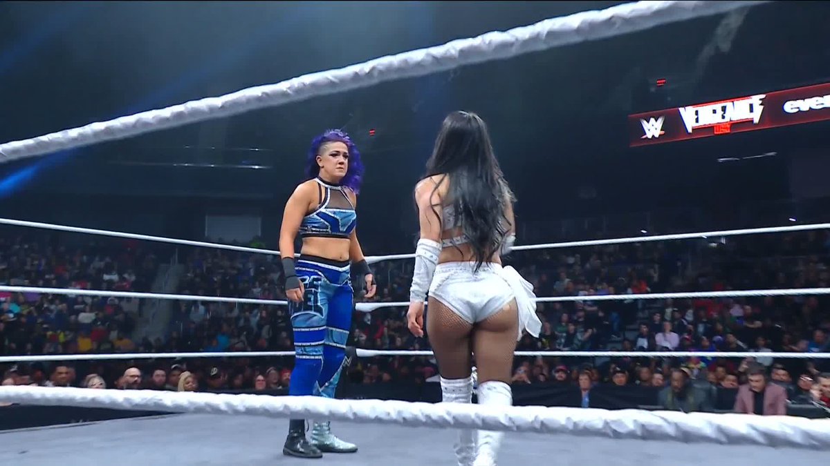 .roxanne and Bayley are squaring off early! ๐ #VengeanceDay