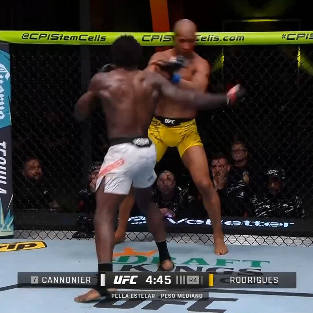 SE ACABA! Jared "Tha Killa Gorilla" Cannonier noquea a Gregory Rodrigues #UFCVegas102 💢