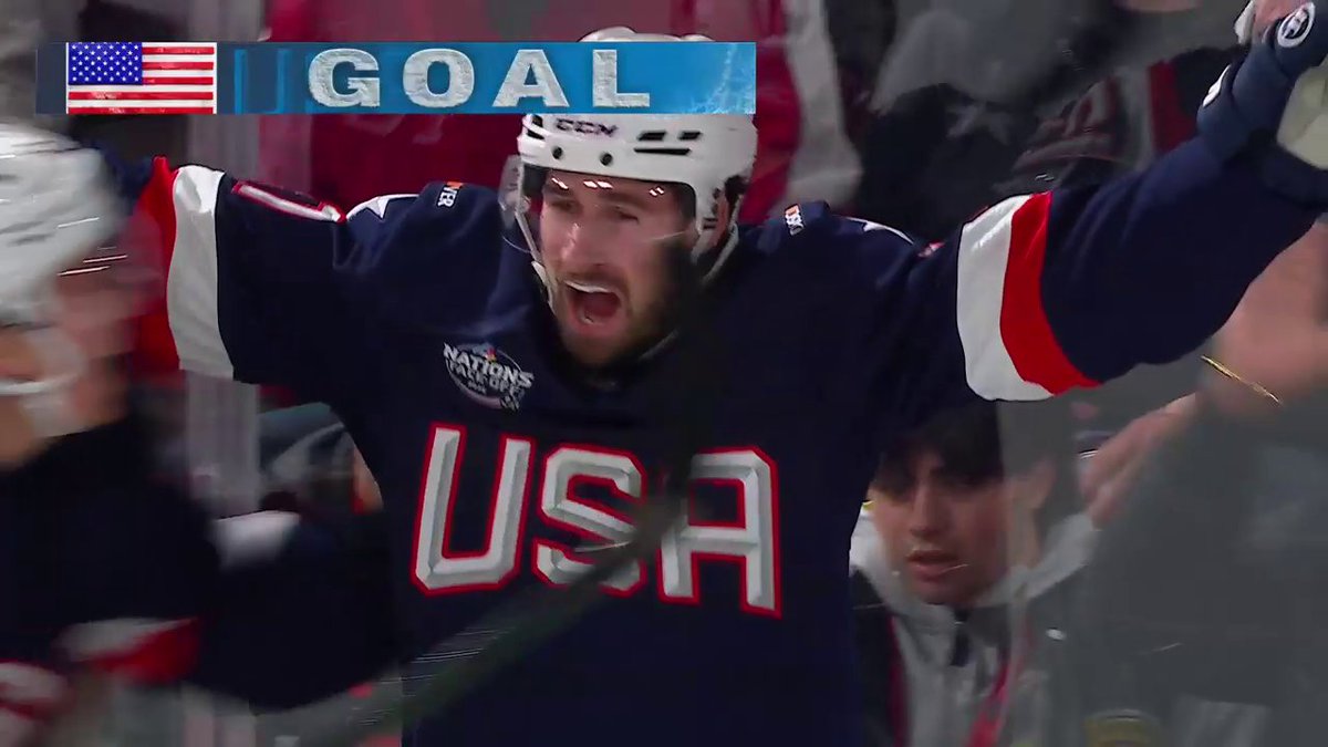 USA TAKES THE LEAD 🦅 #4Nations 🇺🇸: ABC & ESPN+ ➡️ 🇨🇦: Sportsnet or stream on Sportsnet+ ➡️