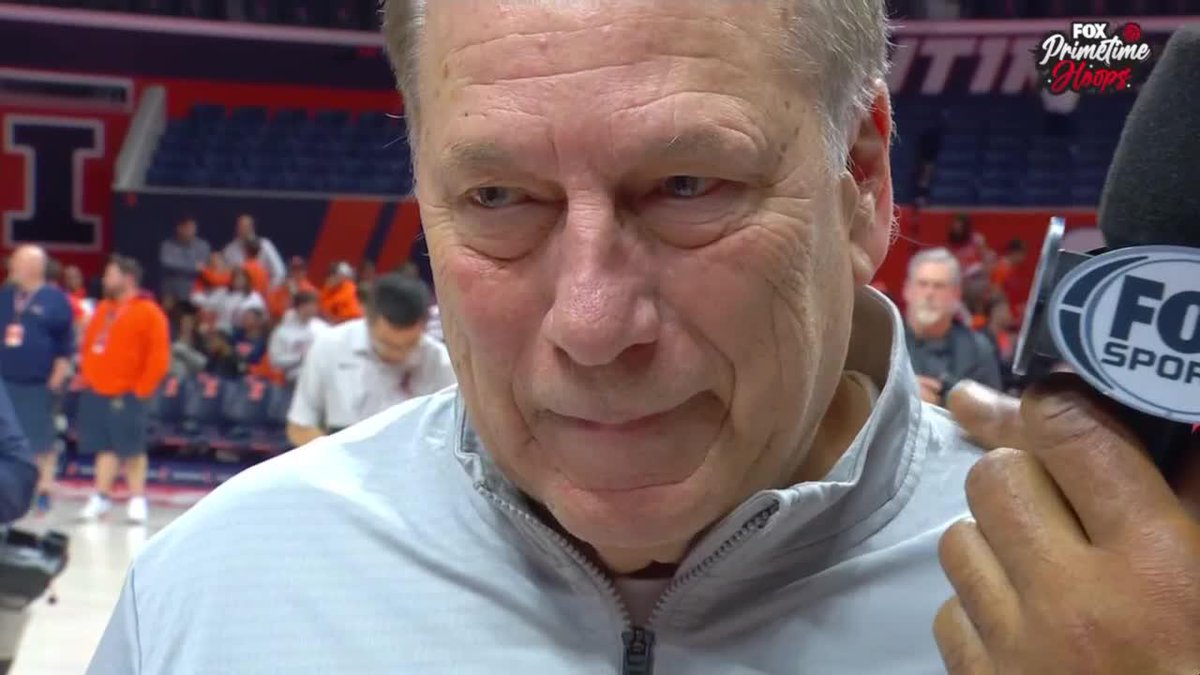 You knew Tom Izzo wasn't getting through this interview without showing some emotion 😊 Congrats to the Michigan State Men's Basketball legend on becoming the all-time leader in Big Ten Conference conference wins (354). #B1GMBBall