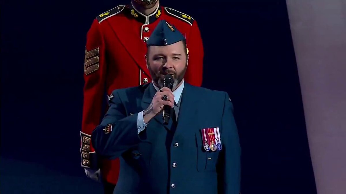 This is wrong on so many levels. The crowd in Quebec booed the U.S anthem, but that's not the worse. The CAF singer has nail polish on his fingers FFS.