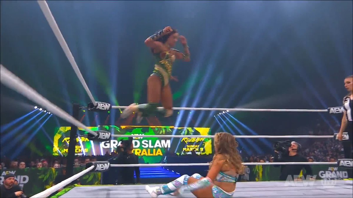 Mercedes knows she's in for a FIGHT Now! Watch #AEWGrandSlam Australia on TNT &amp; Max! Mercedes Moné Varnado | Harley Cameron