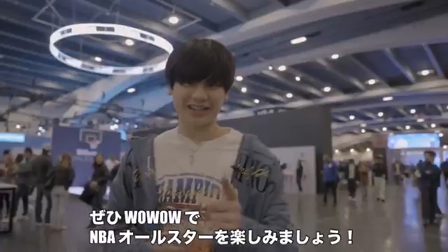 🏀#MANATO からのSPメッセージ🏀 NBAオールスター現地スペシャルレポーターのBE:FIRSTのMANATOさんより、#WOWOWNBA へSPメッセージ！ 「年に一度の夢の祭典」ならではでの興奮も伝わってきます🙌🙌 ／ WOWOWでNBAオールスターを楽しもう⚡️ ＼