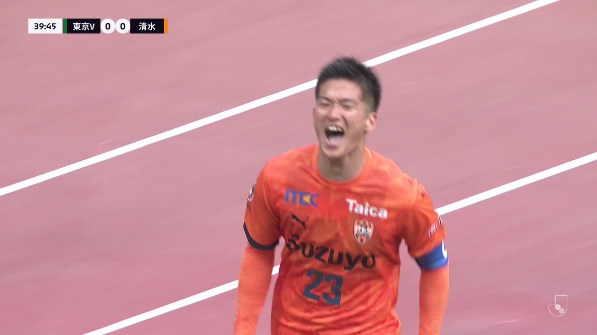 #蓮川壮大 の完璧なフィードから一気にチャンス！ キャプテン #北川航也 が仕留めた👏 🎦 ゴール動画 🏆 明治安田Ｊ１リーグ 第1節 🆚 東京Ｖvs清水 🔢 0-1 ⌚️ 40分 ⚽️ 北川 航也（清水) #Ｊリーグ