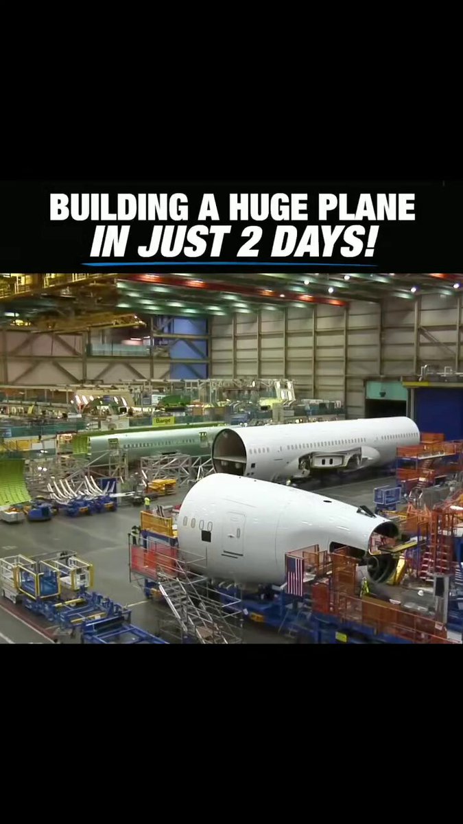How the Boeing 787 is put together in two days. 📹 flight_aerospace