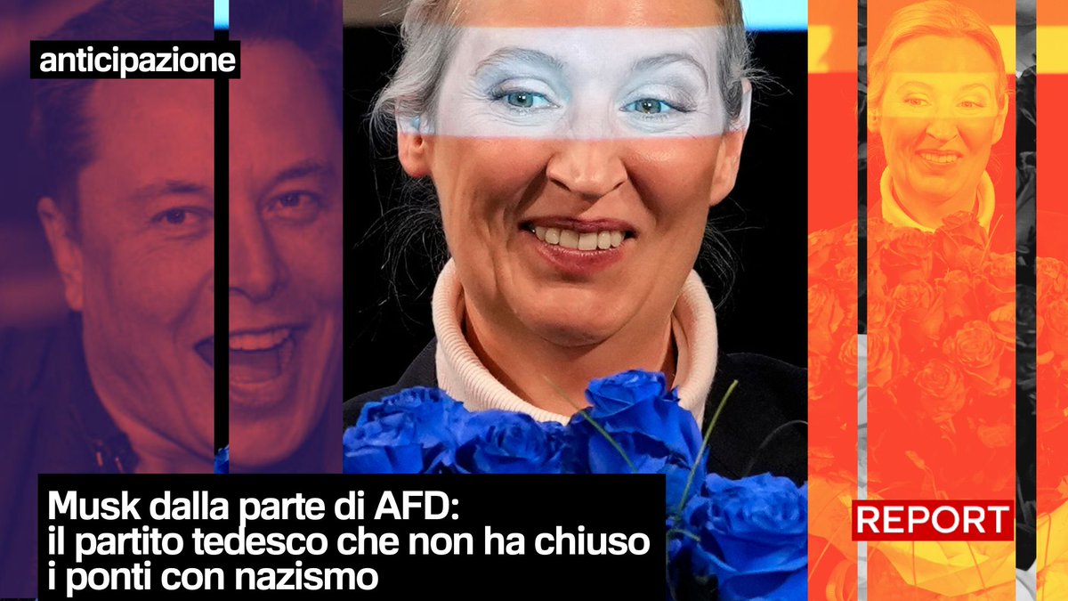 Lo scorso 25 gennaio ad Halle si è tenuta la convention di apertura della campagna elettorale del partito di estrema destra Alternative fuer Deutschland. #Report ha intervistato Maximilian Krah, eurodeputato. Stasera a #Report dalle 20.30 👇