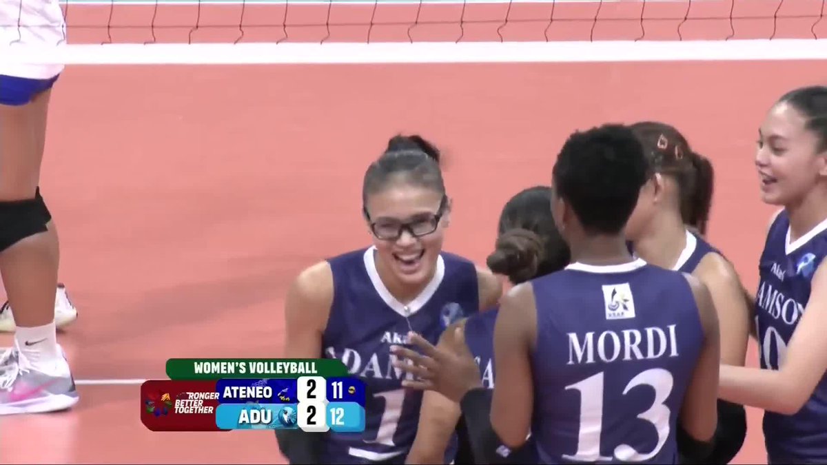 SHAI NITURA. REMEMBER HER NAME. Shaina Nitura shines for Adamson, activating various attacks against the Ateneo Blue Eagles in the fifth set to lead the Lady Falcons to a reverse sweep in their #UAAPSeason87 women's volleyball tournament clash! OneSports #UAAPSeason87