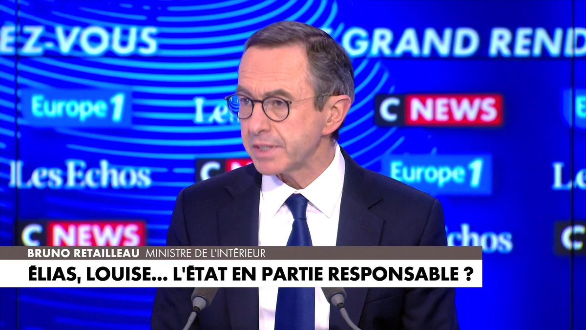 Bruno Retailleau à propos de l'ultraviolence chez les jeunes : «Je propose des courtes peines dès le premier délit très grave», dans #LeGrandRDV