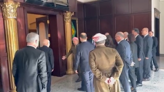 #VİDEO- Başkan Mesud Barzani, DEM Parti heyeti ile bir araya geldi Görüşmeye ilişkin görüntüler👇