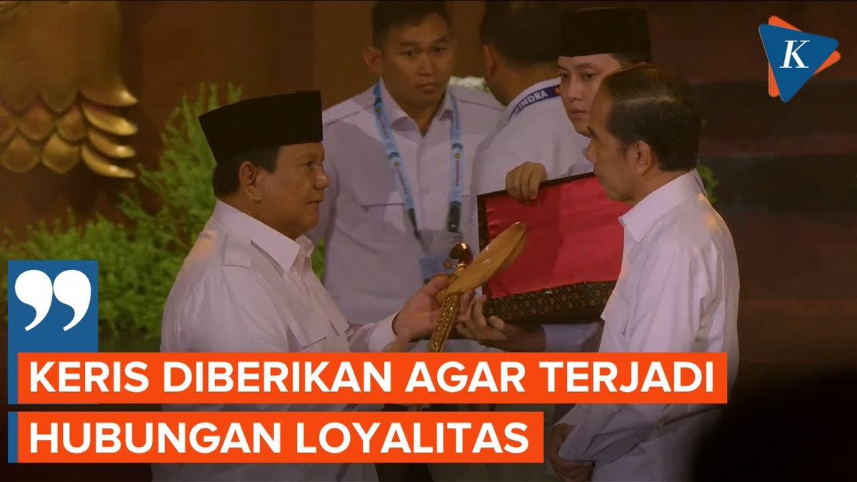 Prabowo Beri Keris ke Jokowi, Apa Maknanya? | #PrabowoSubianto #Jokowi