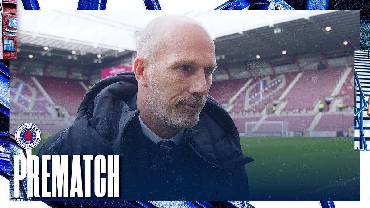 ๐๏ธ Pre-Match: Philippe Clement spoke to RangersTV ahead of todayโs match at Tynecastle. ๐บ RangersTV subscribers outside the UK can watch the match live: