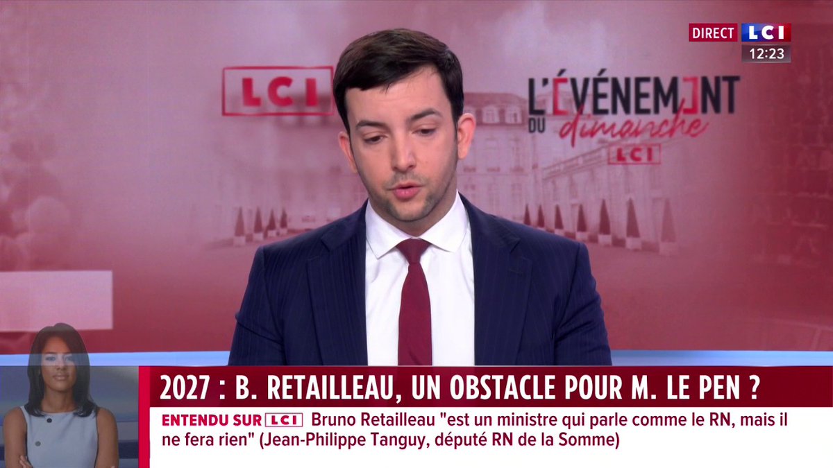 🔴 Bruno Retailleau 🗣️ "M. Retailleau c'est Sarkozy, la trahison de toutes les valeurs, de tous les programmes, mais en plus contre le droit à l'avortement, le mariage pour tous, le droit des femmes." 👉 Jean-Philippe Tanguy (Jean-Philippe Tanguy Ⓜ️), député RN, invité de Marie Chantrait