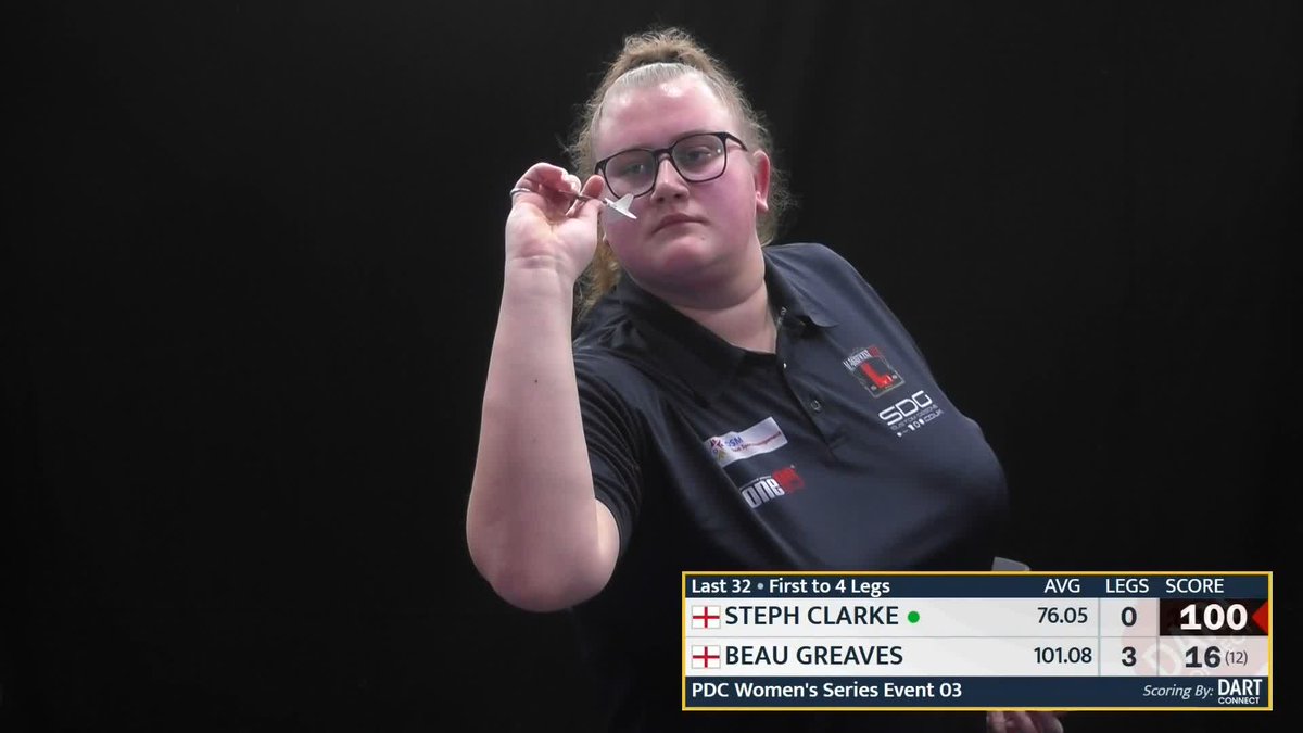 BRILLIANT FROM BEAU! 👏 Beau Greaves produces the first ton-plus average of the day in Leicester, averaging 100.2 to whitewash Steph Clarke and move through to the last 16 in Event Three! 📺