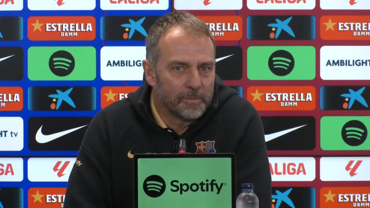 🎙️ HANSI FLICK: “We don't look at the table...it's a long way to the end [of the season]...Rayo are doing very well.” #BarçaRayo