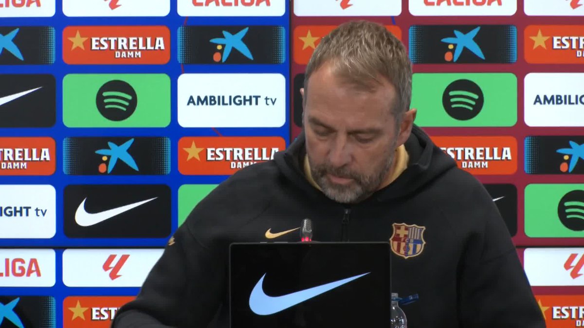 🎙️ HANSI FLICK on Pau Cubarsí and the players from La Masia. #BarçaRayo