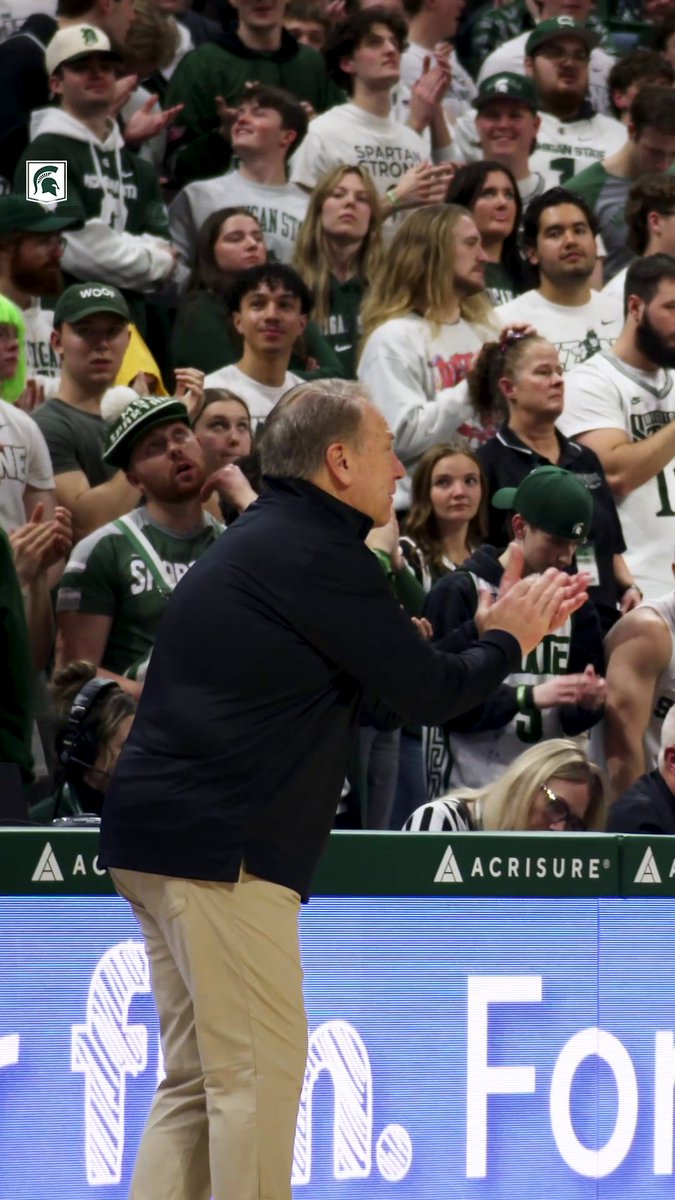 No one has more B1G wins than Tom Izzo 🐐 #GoGreen