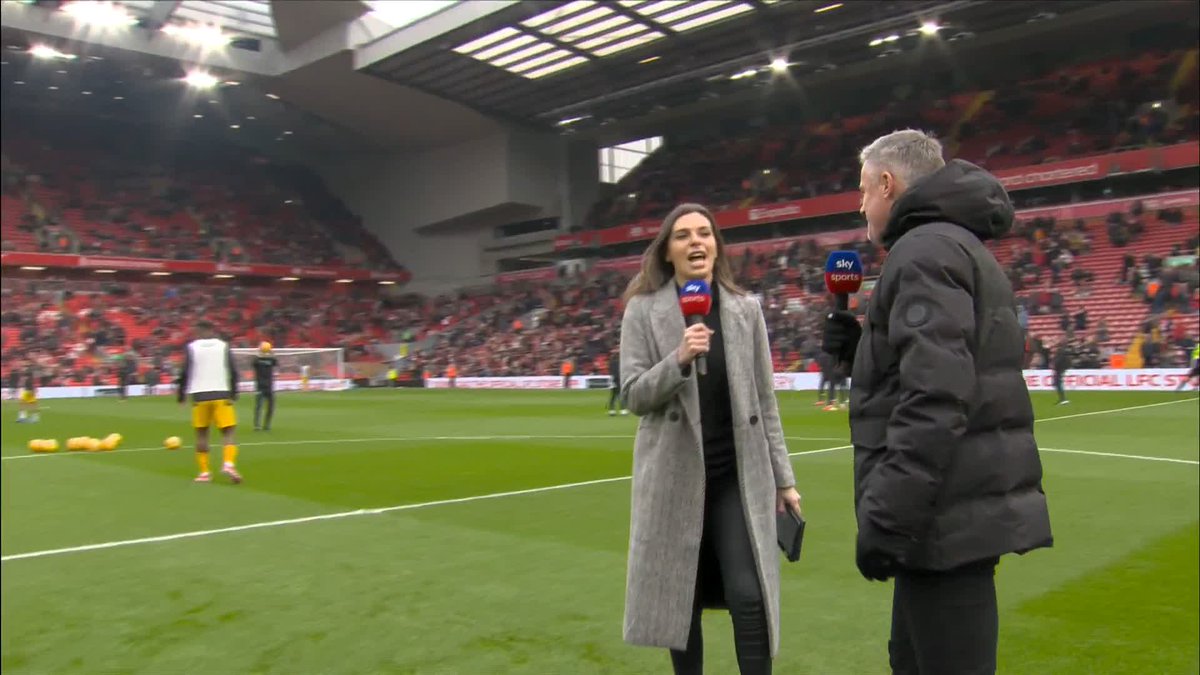 "If they can keep him fit between now and the end of the season, they won't be as reliant on Mo Salah." Jamie Carragher comments on Diogo Jota as he makes his first Premier League start since October 20th 🔴