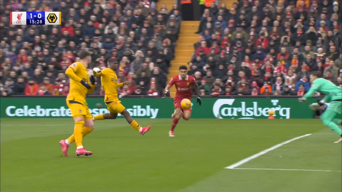Luis Díaz scores his first goal of 2025 for Liverpool! ⚡️🔴