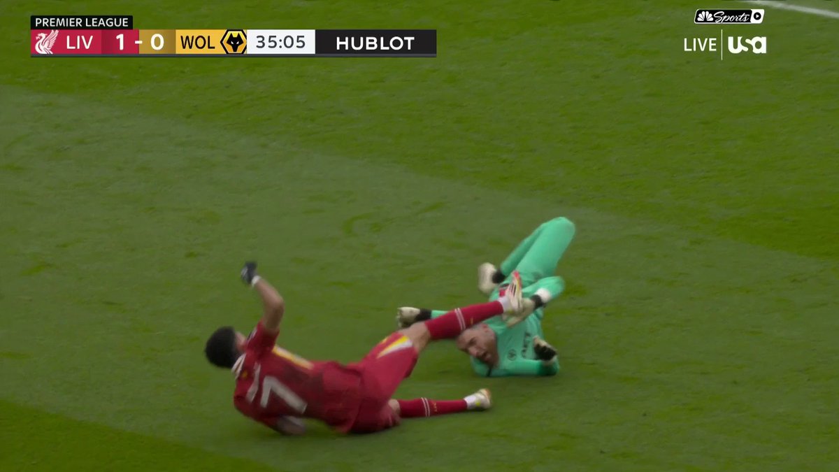 Liverpool win a penalty and Mo Salah dutifully dispatches to make it 2-0 for the hosts. 🔴 📺 USA Network | #LIVWOL
