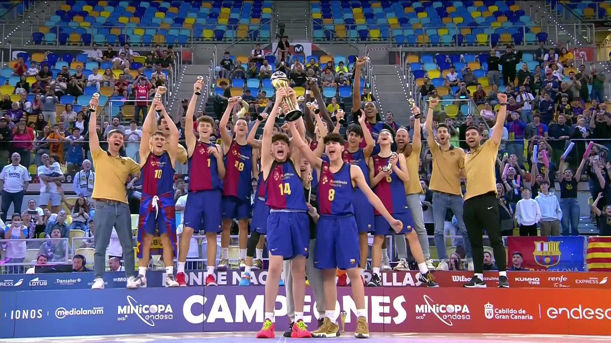 🏆 ¡El Barça Basket ya levanta el trofeo como CAMPEÓN de la #MinicopaEndesa! 📺 Movistar Plus