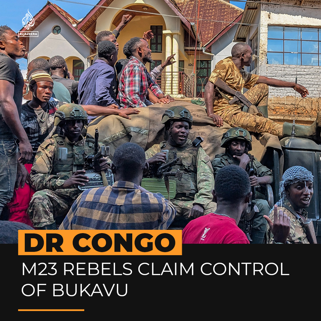 M23 fighters have advanced into the centre of Bukavu, South Kivu’s capital, in eastern DR Congo, sparking mixed scenes of panic and celebration. It comes weeks after the Rwanda-backed armed group seized Goma, in an unprecedented expansion of DRC territory under their control.