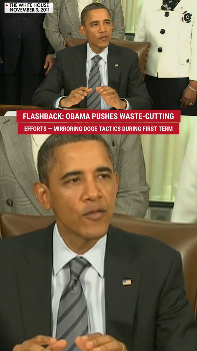WATCH: Former President Obama once spoke about cutting wasteful spending through sweeping executive action, using tactics similar to those President Trump and DOGE boss Elon Musk are employing today to save taxpayers billions. The difference? This time, Democrats are freaking out