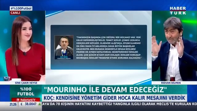 Rıdvan Dilmen: "Derbinin hakemi yüzde 1 milyon yabancı hakem olacak. TFF, diğer maçlar için de kulüplere yazı gönderip, kendi paranızla istediğiniz maça yabancı hakem getirin demeyi düşünüyor."