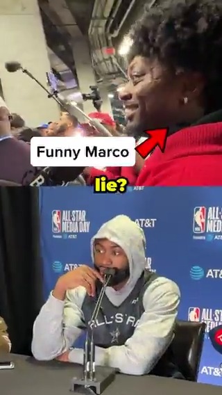 "Why don't you like to pass the ball?" FunnyMarco GRILLING these guys at All Star Weekend 😭