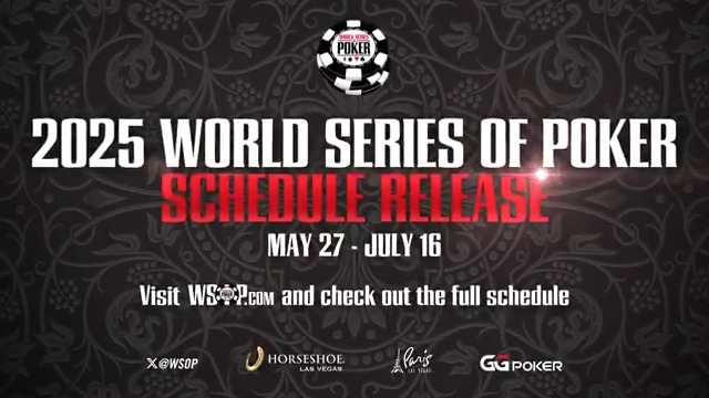 The countdown is on. 2025 WSOP full schedule release tomorrow 9 AM PST. #100days