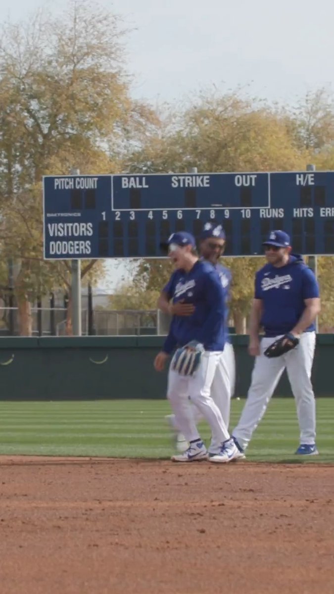 The vibes at Los Angeles Dodgers camp are immaculate 🤩