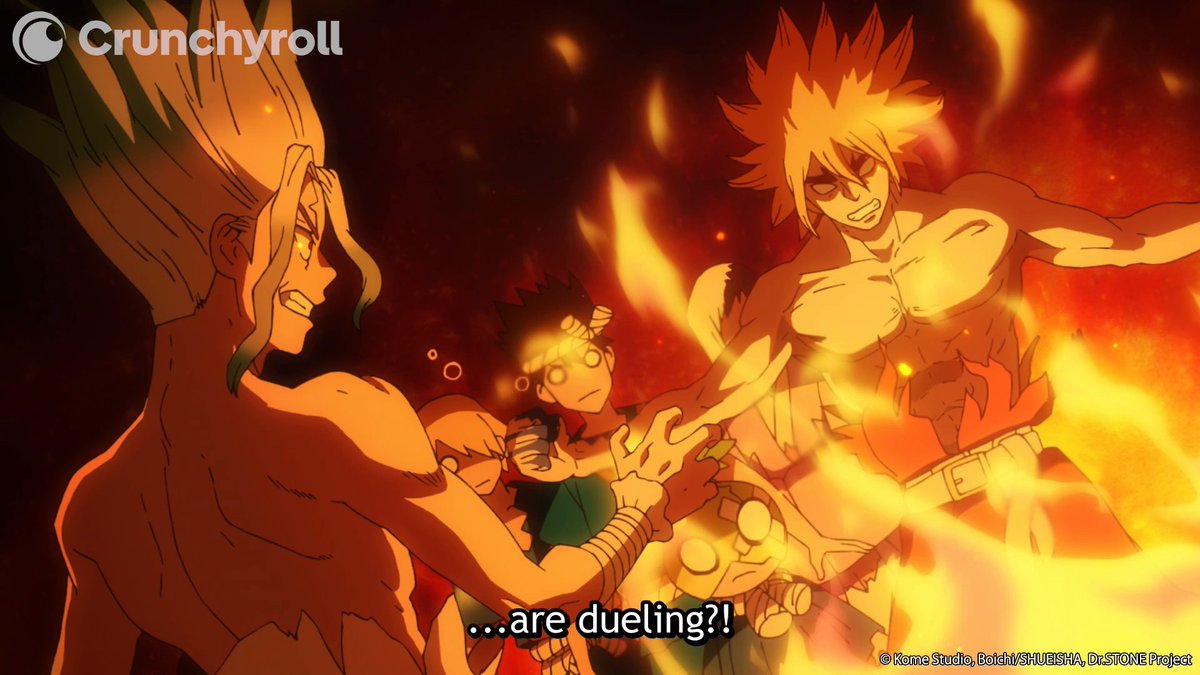 It's time to d-d-d-d-d-d-d-duel ♣️♦️ ♠️ (via Dr. STONE EN)