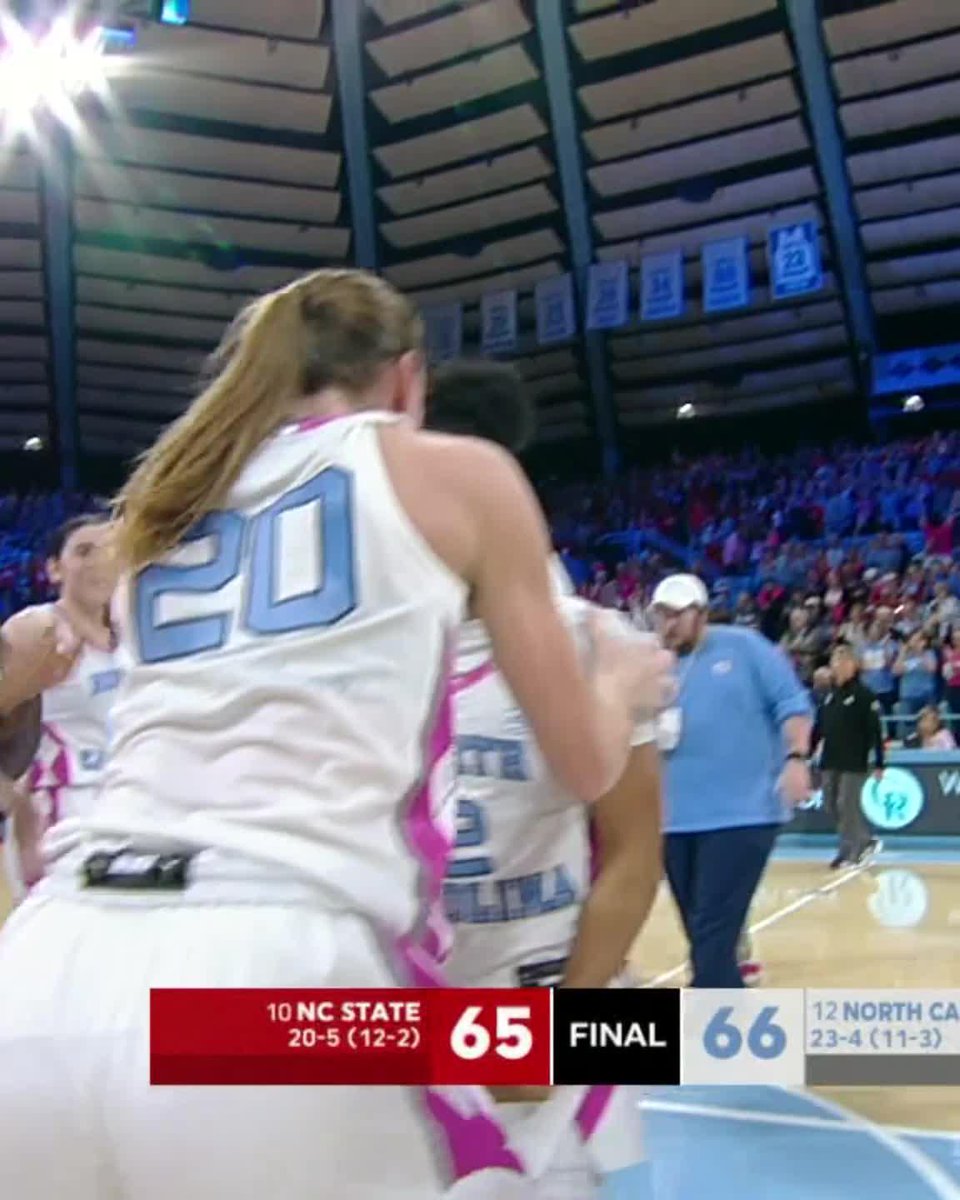 NO. 12 UNC GETS A HUGE STOP TO BEAT NO. 10 NC STATE 🐏