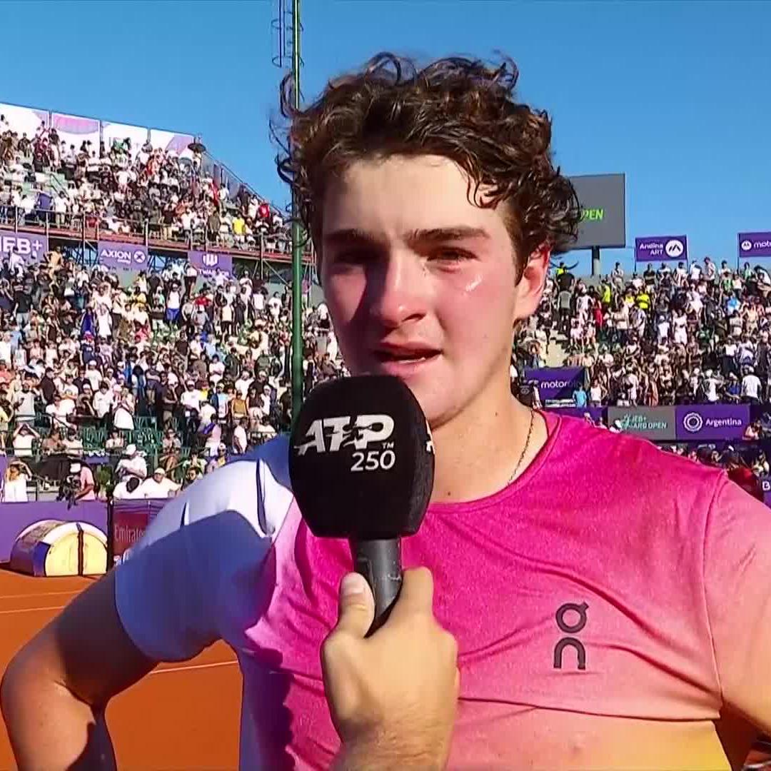 'Of course I want to be No.1, of course I want to win Slams - but my dream is just play tennis, and I'm living it' 🥹 18-year-old Joao Fonseca, wise beyond his years.