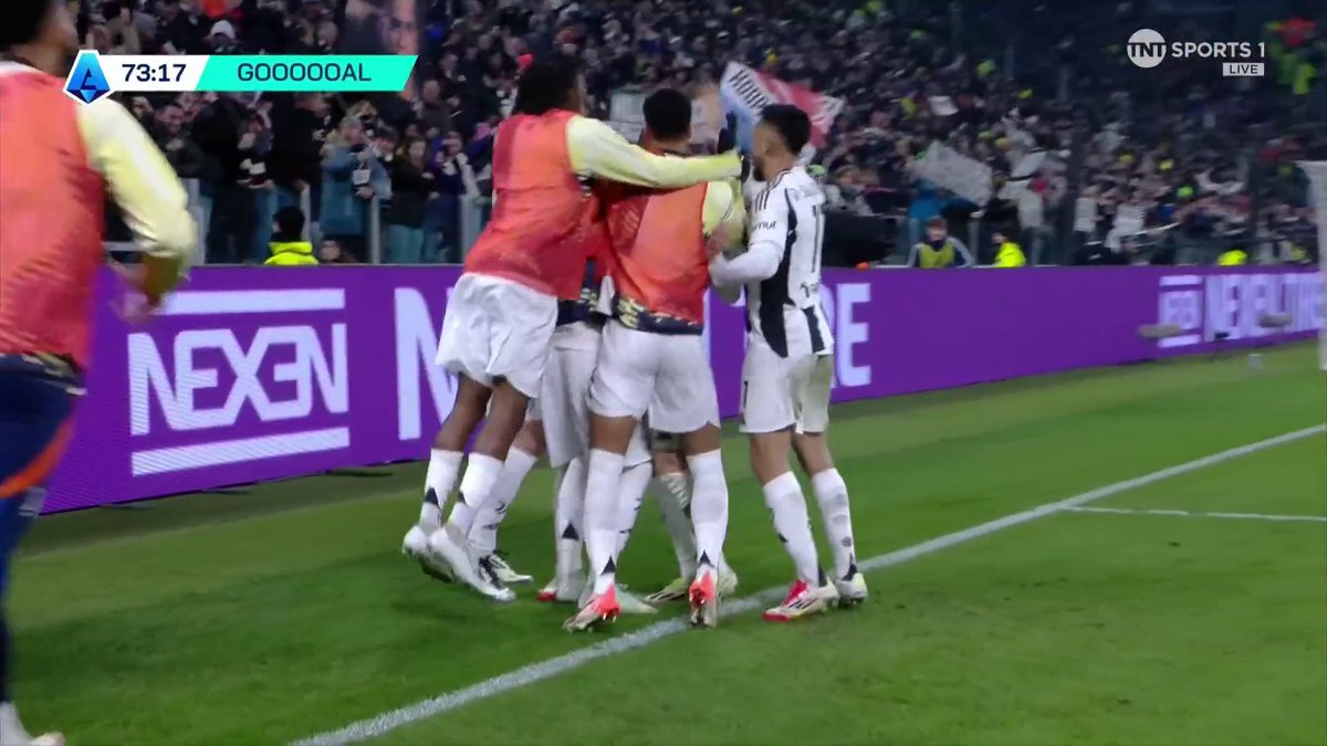 Juve take the lead, and what a goal it is! ๐ฅ Incredible feet from Kolo Muani, and the ball is worked to Conceiรงรฃo who finishes brilliantly โฝ๏ธ ๐บ TNT Sports & discovery+ UK