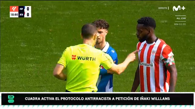 Insultos racistas a Maroan en el Espanyol - Athletic. #DeportePlus