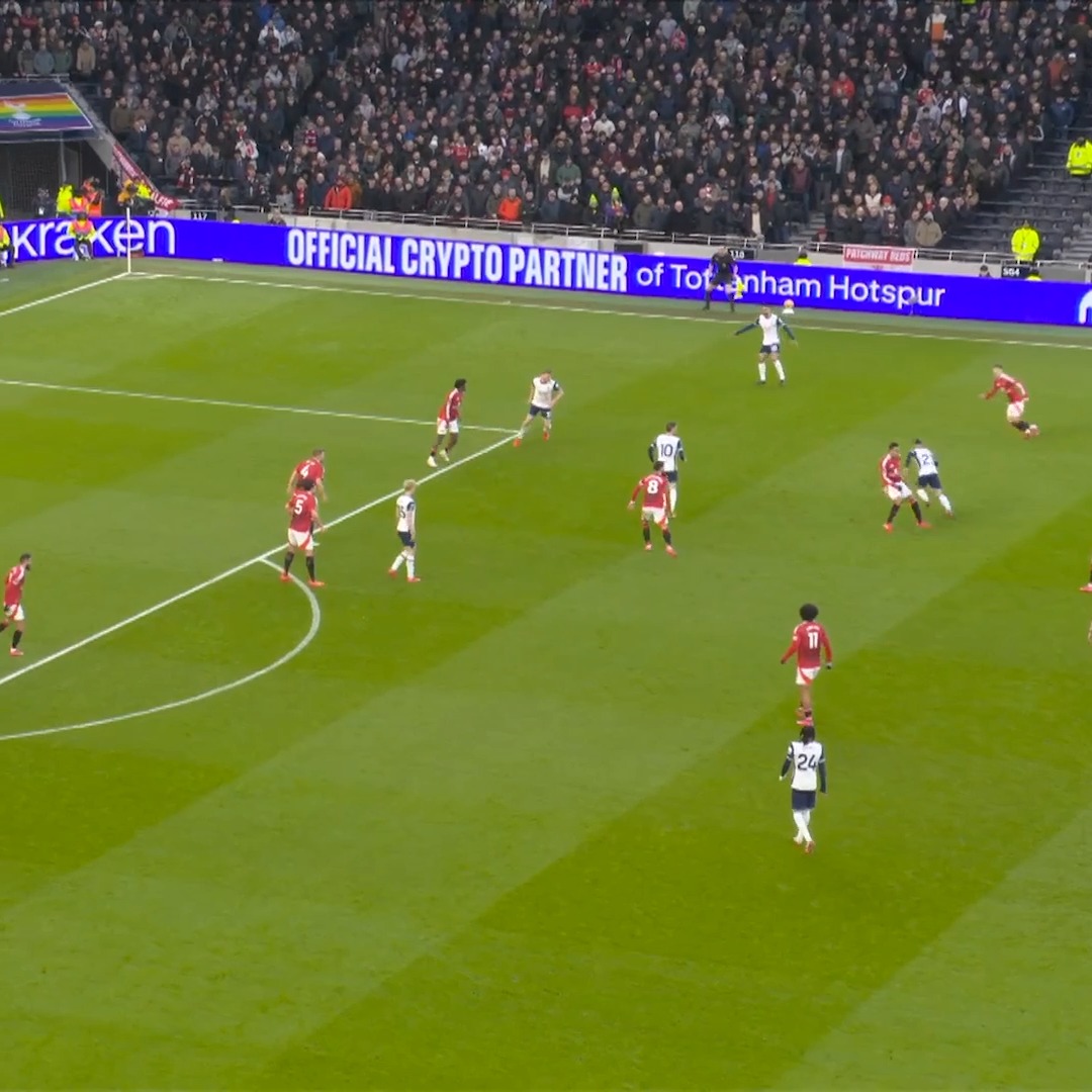 James Maddison's crucial goal that secured all three points for Tottenham Hotspur against Man Utd! 🎯