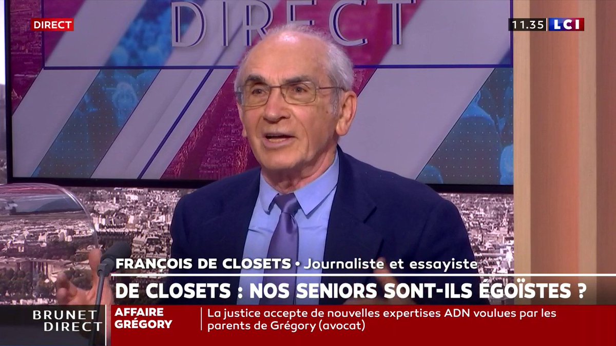 « C'est la génération la plus égoïste qu'on ait jamais vue de toute l'Histoire de France. » – François de Closets, 2021