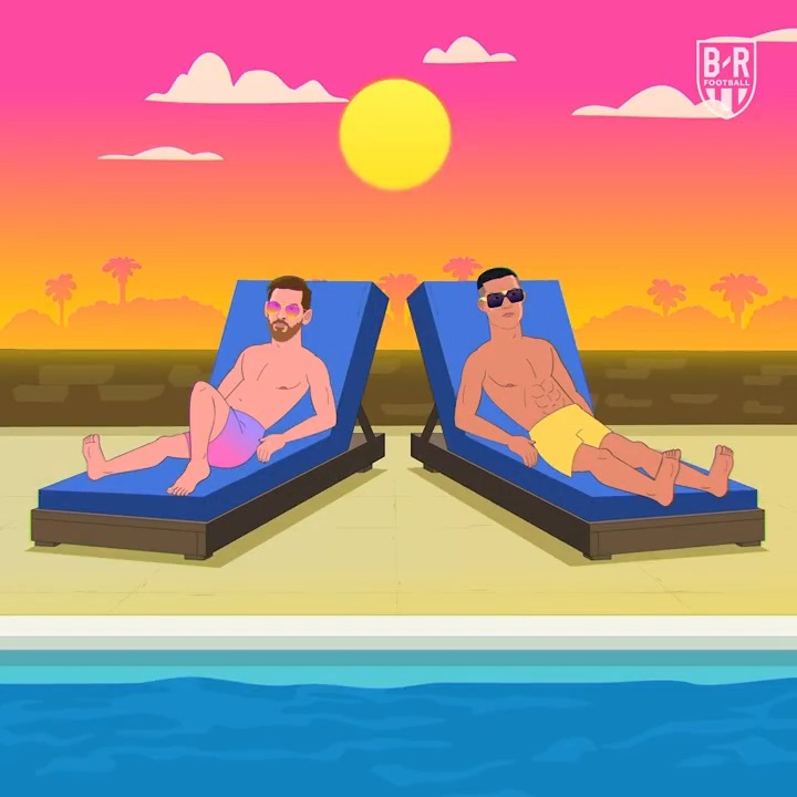 What happens when a load of footballers end up at the same luxury resort... 🌴