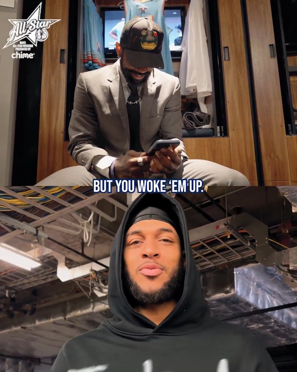 In Kyrie we trust 🤞 The guys send their All-Star wishes for Kai 🥹 Chime // #MFFL