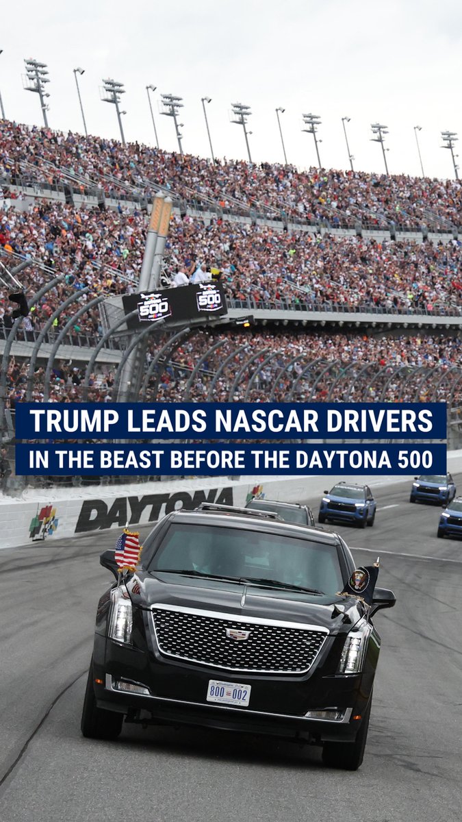 'BIG FAN': Trump’s leading lap around Daytona International Speedway included a personal radio send-off to the NASCAR stars about to hit the gas at the "Great American Race."