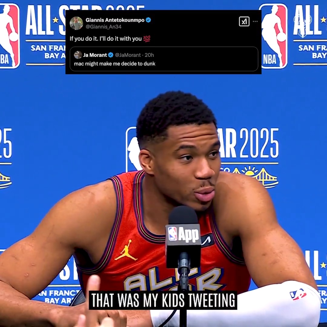 Giannis got hacked last night. 😂