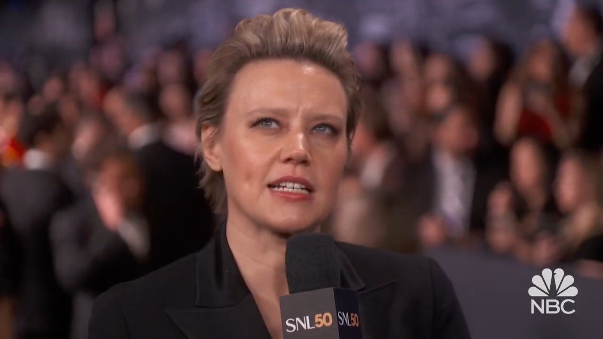 Kate McKinnon arrives at the SNL50 Red Carpet ahead of SNL50: The Anniversary Special. Watch #SNL50 LIVE NOW on NBC and @Peacock.