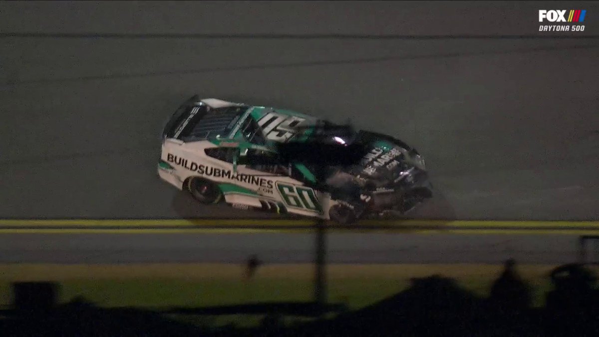 Ryan Preece goes down half the straightaway on 2 wheels before flipping and still walked away from it Rubbin is Racing